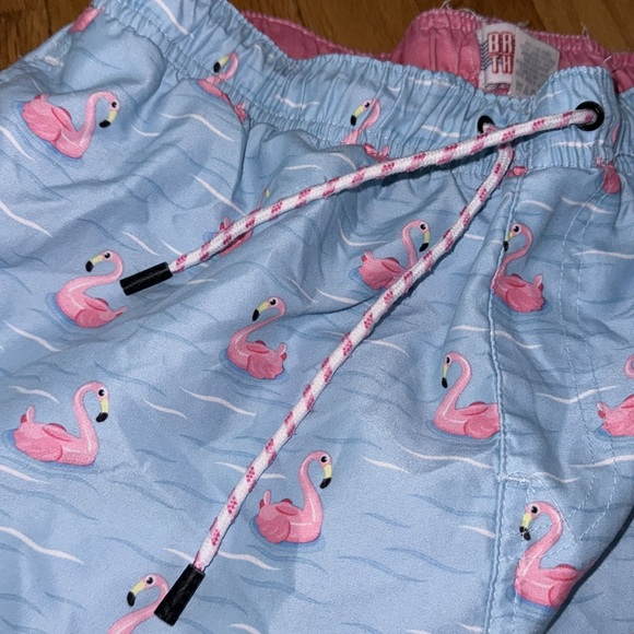 Broken Threads Flamingo Board Shorts Trunks - Picture 2 of 5